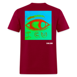 I C U - dark red