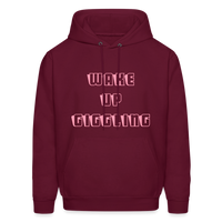 WAKE UP Hoodie - burgundy