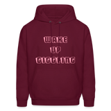 WAKE UP Hoodie - burgundy