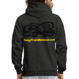 TRASH REMOVAL Hoodie - charcoal grey