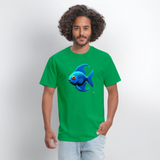 Blue Fish - bright green