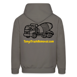 TRASH REMOVAL Hoodie - asphalt gray