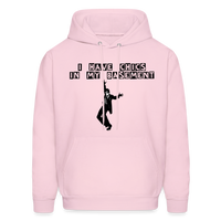 CHICS IN MY BASEMENT Hoodie - pale pink