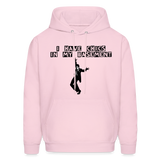 CHICS IN MY BASEMENT Hoodie - pale pink