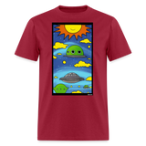 Earth Day - dark red