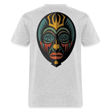 AFRICAN MASK 5 - heather gray