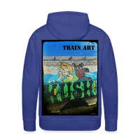 Train Art - royal blue