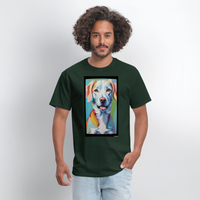Happy - forest green