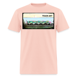 Train Art - blush pink 