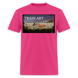 Train Art - fuchsia