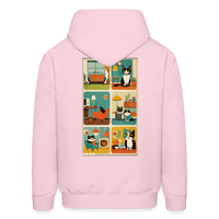 Cat Afternoon Hoodie - pale pink