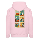 Cat Afternoon Hoodie - pale pink