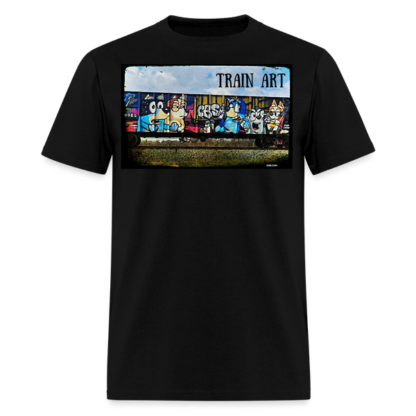 Train Art - black
