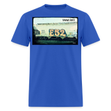 Train Art - royal blue