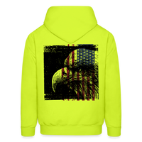 USA Hoodie - safety green