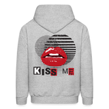 KISS ME  Hoodie - heather gray