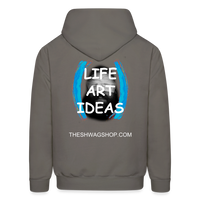 LIFE ART IDEAS Hoodie - asphalt gray
