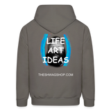 LIFE ART IDEAS Hoodie - asphalt gray