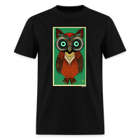 Owl Portrait - black