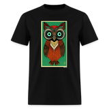 Owl Portrait - black