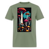 Mushroom Land - military green