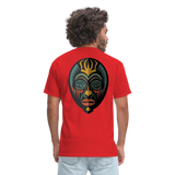 AFRICAN MASK 5 - red