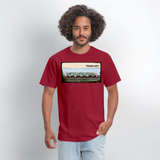 Train Art - dark red