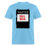 FREE BEER - aquatic blue