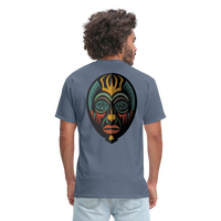 AFRICAN MASK 5 - denim