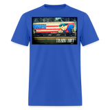 Train Art - royal blue