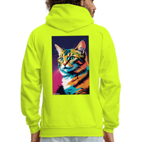 Meow Meow Hoodie - safety green