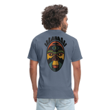 AFRICAN MASK 3 - denim