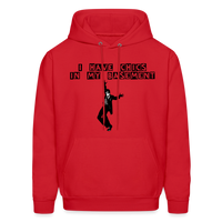 CHICS IN MY BASEMENT Hoodie - red