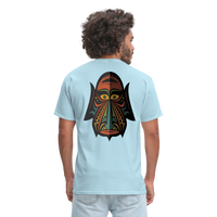 AFRICAN MASK 4 - powder blue
