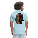 AFRICAN MASK 4 - powder blue