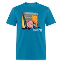 Train Art - turquoise