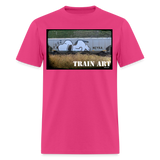 Train Art - fuchsia