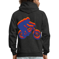 BIKER Hoodie - charcoal grey