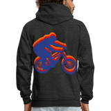 BIKER Hoodie - charcoal grey
