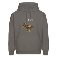 I EAT Hoodie - asphalt gray