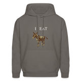 I EAT Hoodie - asphalt gray