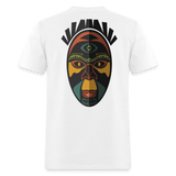 AFRICAN MASK 3 - white