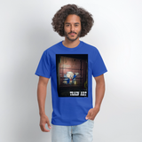 Train Art - royal blue