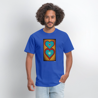 Hearts - royal blue