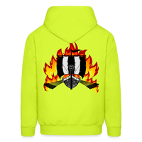 VIKING BATTLE Hoodie - safety green