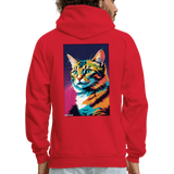 Meow Meow Hoodie - red