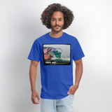 Train Art - royal blue