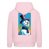 The Snowman Hoodie - pale pink