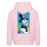 The Snowman Hoodie - pale pink