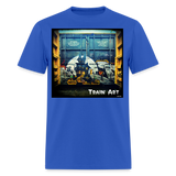 Train Art - royal blue